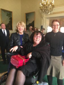 (L to R) Sabina Higgins, Rosaleen McDonagh and Alice Mary Higgins. 