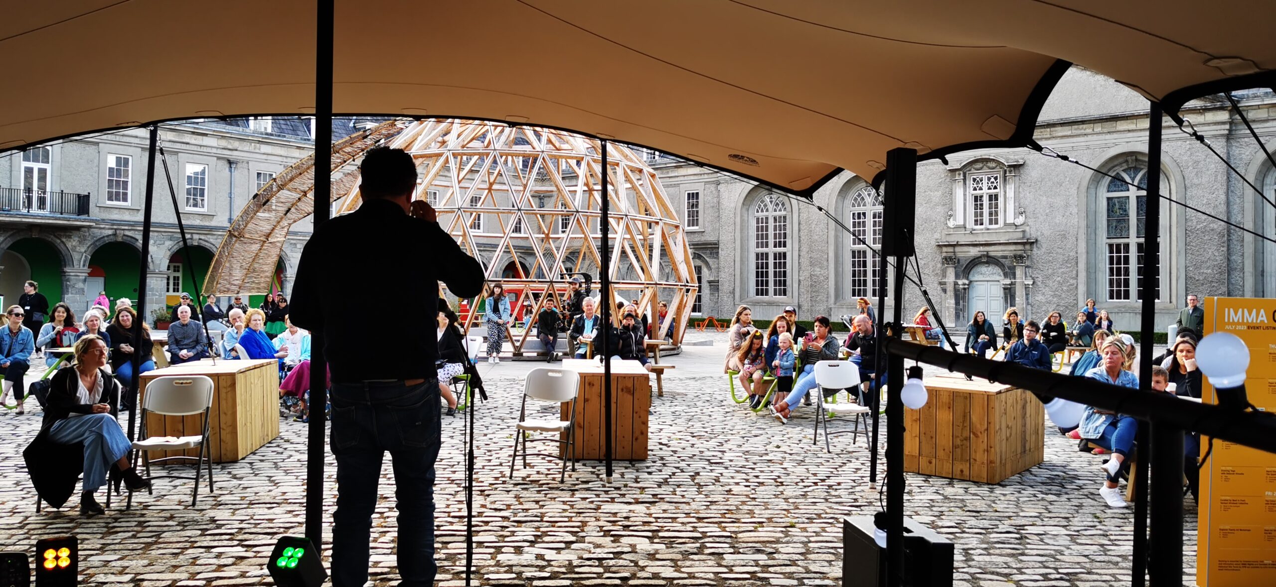 Traveller poetry, drama and music at IMMA Outdoors.