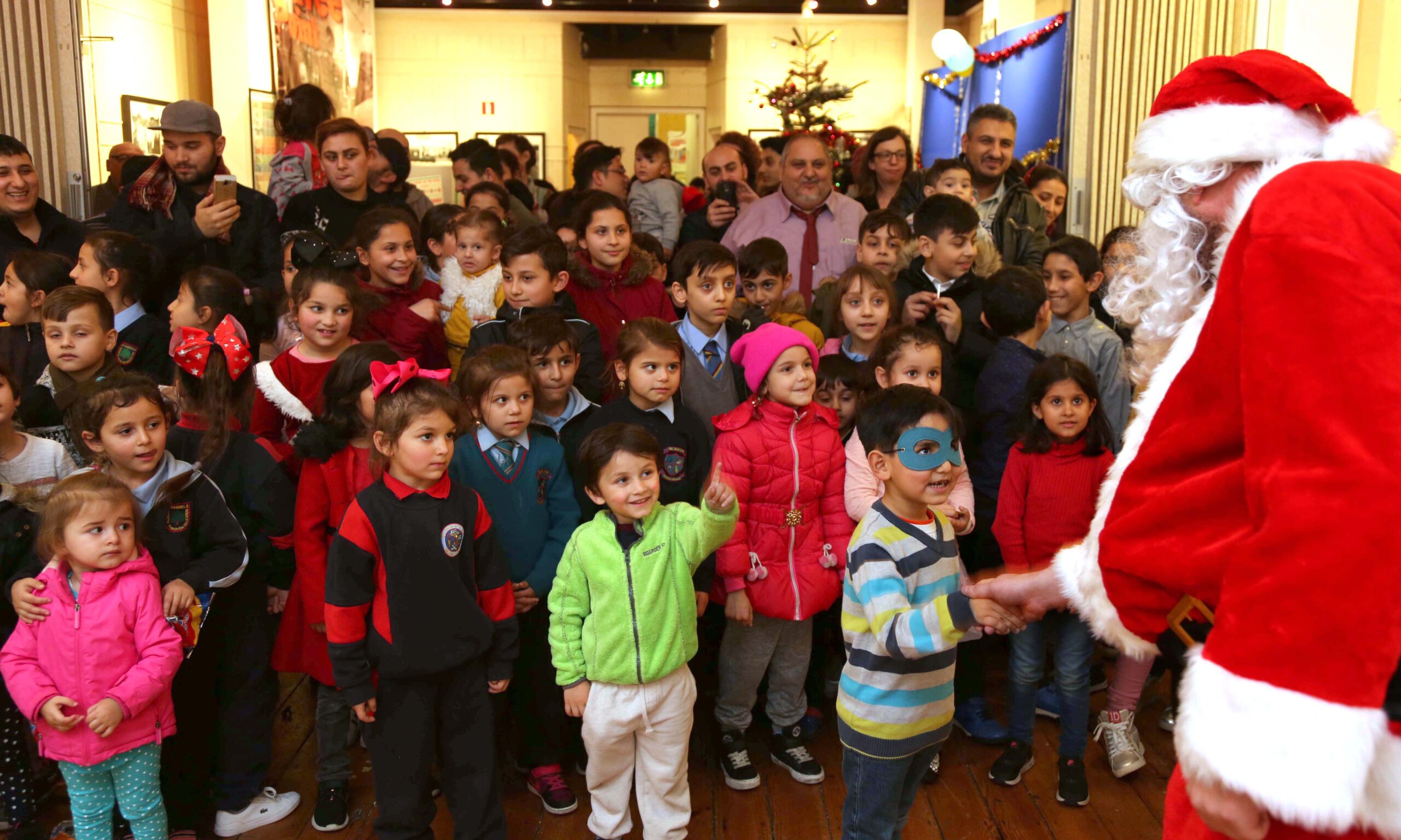 Santa a big hit at Christmas party for Roma children